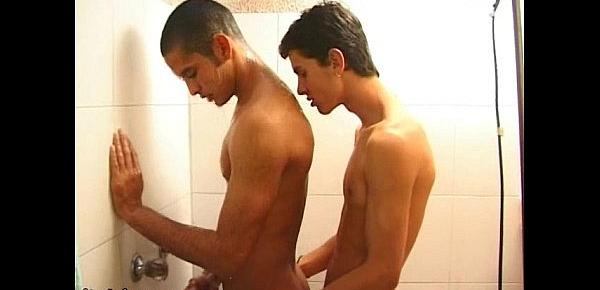  Skinny young gay from South America gets dicked